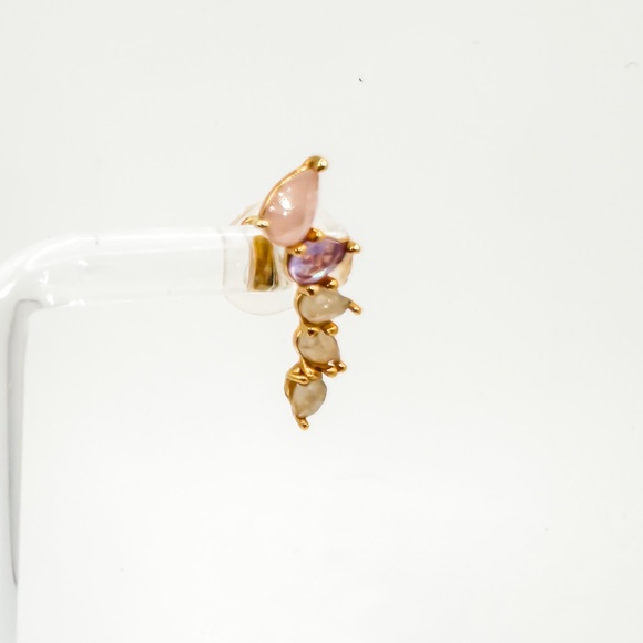 Anthropologie Jewelry - Pastel Gem Crawl Earrings- Lightly Worn - Picture 2 of 4